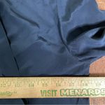 Amanda Uprichard  Silk v neck‎ blouse navy 3/4 sleeve balloon bow tie front P XS Photo 3