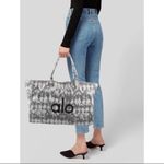 Alo Yoga Women Tote Bag Gray Tie Dye Canvas Cotton NEW Photo 1