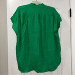 First Love  Green Button Front Top Women’s Small Photo 4