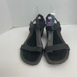 Teva  Sandals Cabrillo Wedge Leather Ankle Strap Comfort Travel Black Grey Purple Photo 1