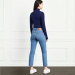 NWT HILL HOUSE HOME The Luna Bodysuit in Navy Cotton Jersey Photo 3