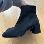 Margaux The Downtown Boot, Black Suede Ankle Booties, Size 8 Photo 9