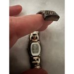 Geneva Elite Quartz Bangle Watch Gold Tone Roman Numerals Ladies Jewelry Photo 6