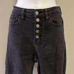 KanCan Black High Rise Button Fly Slight Fade Distressed Skinny Jeans Photo 3