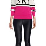 Antonio Melani Active Ski Motif Ribbed Turtleneck Long Sleeve Statement Sweater  Photo 0