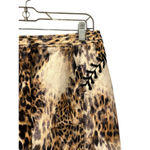 Vintage 90's Betu Sport Leopard Print Cotton Skirt Women's Size 8 Animal Print Brown Photo 2