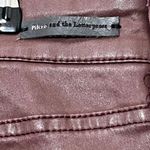 Anthropologie Pilcro and The Letterpress Script Coated Wine Jean Ankle Tie Women’s Size 32 Photo 9