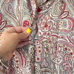 Rena Rowan VINTAGE  paisley print 100% silk button down blouse Women’s SIZE 18W‎ Photo 5