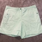 Jones New York  Sports Shorts Womens Sz 16 Cargo Mid Ride Utility Green  Pockets Photo 0