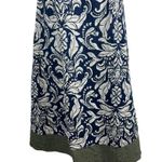 American Eagle Blue Green Halter Babydoll Sleeveless Floral Dress 8 90s Y2K Photo 3