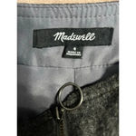 Madewell  Wool Blend Skirt Size 4 Gray Office Work Workwear Mini Zipper Short Photo 3