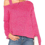 Lovers + Friends NEW Revolve Pink Large Syrah Wool Blend Winter Knit Sweater Photo 0