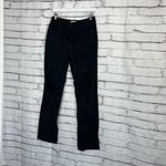 RSQ High Rise Straight Leg Jeans Women’s 27 Black Distressed Denim Button Fly Photo 4