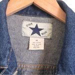 Vintage Star Blue Women's Denim Jean Jacket Size M Long Sleeve Logo Buttons Size M Photo 1