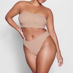 SKIMS NWT  SIGNATURE SWIM BANDEAU BIKINI TOP Sienna 4X Photo 0