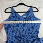 Dress the Population Blue Floral Appliqué Juniper Crepe Unique Dress Photo 4