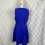 Bar III Tiered Sleeveless Blue Lace-Up A Line Dress Size L NWT Photo 2