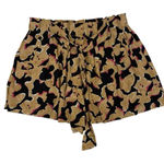 Kori Shorts Large Brown‎ Belted Paperbag Waist Boho Vacation Resortwear Brown Photo 0