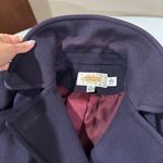 Talbots Petites Women's Purple Double Breasted 100% Wool Coat Size 14P Photo 4