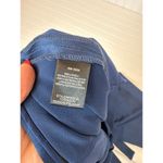 Halston Heritage Halston Wide Leg Pants Navy Blue Satin Gorgeous High Waisted Belted Size 14 Photo 7