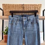 Ann Taylor Mid-Rise The Skinny Crop Fringe Hem Jeans, 2 Photo 1