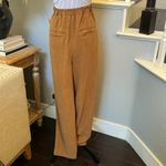 Free People  NWOT LINEN PLEATED PANTS SLOUCH HOBO HIPPIE BROWN SIZE SMALL Photo 3