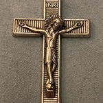 Silver Tone Jesus On Cross Necklace Pendant 2” H X 1” W Religious Photo 0