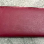 Badgley Mischka EUC  Vegan Leather Zip Around Wallet, Red Photo 1