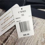 l*space L* Vera Bikini Top in Black Ribbed Size XS NWT Photo 4