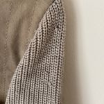 Tory Burch  Ovine tan suede front sweater sleeve jacket XL Photo 4