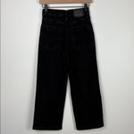 Levi's Mile High Cropped Wide Leg Jeans Women's Size 24 Black Denim Button Fly Photo 5