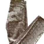 AG Adriano Goldschmied Adriano Goldschmied Snakeskin Print Skinny Ankle Jeans, Size: 26 Photo 1