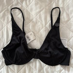 NWT Cotton on Body Womens Size Small Black Bathing Suit Bikini Top Beach Pool Photo 0