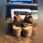 American Eagle  Brown Cutout Block Heel Booties 7M Photo 7