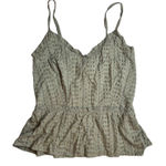 Sim & Sam  Eyelet‎ Tank Green Size XS Photo 0