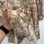 EXPRESS  Abstract print pleated button front romper size XL Photo 7