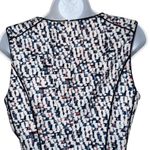 White House | Black Market Fit & Flare Abstract Multicolor Scuba Dress EUC Size 8 Photo 9