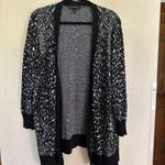 Lane Bryant Black Blue Open Front Cardigan Sweater Plus Size 18/20 Animal Print Photo 9