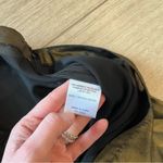 LPA  Gold Metallic Sheer High Waisted Cropped Gaucho Wide Leg Pants Size S Photo 3