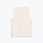 ZARA NWT  Knit Cream Waistcoat w/ Side Gold Buttons Size Small Photo 6