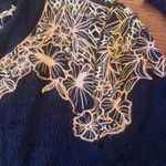 Free People black gauze thermal long sleeve top size XS Photo 4