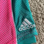 Adidas Pink and Teal Lined Athletic Shorts Photo 1