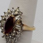 18 Karat HGE Gold, Red, & White Ring Red Size 8 Photo 8