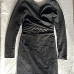 En Crême Black Cut-Out Shimmer Dress Photo 0