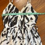 Nine West Pleated Cami Black & White Zebra Dress Photo 1