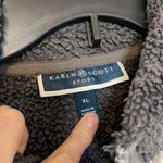 Karen Scott  sport gray and white Sherpa lined vest Photo 3