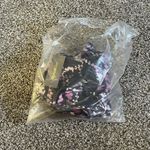 Style & Co New  Blue Purple White Leaf Printed Scoop-Neck Long Sleeve Top XS Photo 1