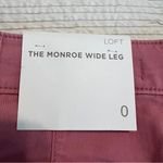 Loft  Monroe Wide Leg pants NWT size 0 Photo 12