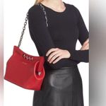 Alexander McQueen The Small Peak Leather Shoulder Bag, brand new Red,$3600 Photo 1