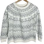 J.Jill cotton blend textured fair isle Nordic sweater size S Photo 0